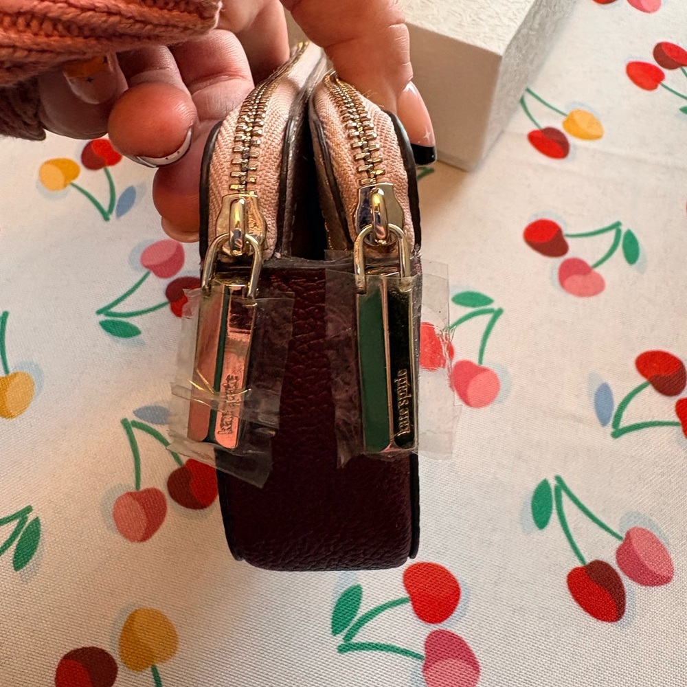 Kate Spade Maroon and Beige Crossbody NWOT - Picture 10 of 11